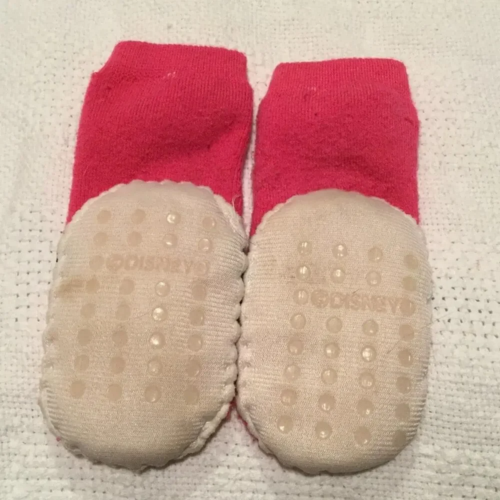 Mini slipper socks with antiskid cushion worn once